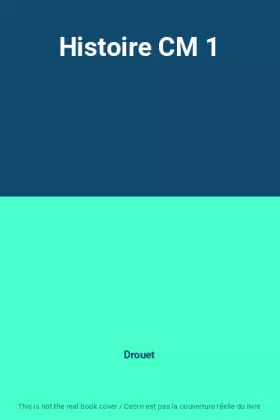 Couverture du produit · Histoire CM 1