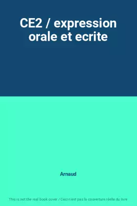 Couverture du produit · CE2 / expression orale et ecrite