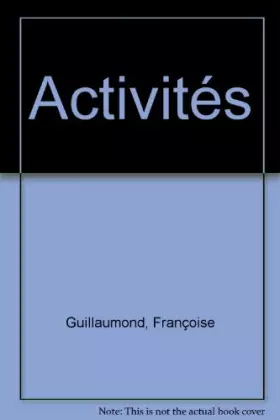 Couverture du produit · Activités