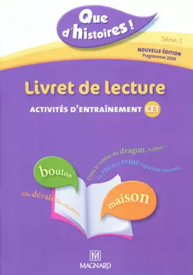 Couverture du produit · Livret de lecture : Activités d'entraînement CE1, programmes 2008
