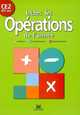 Couverture du produit · Toutes les opérations de l'année : CE2