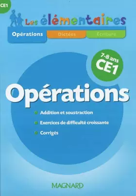Couverture du produit · Opérations CE1
