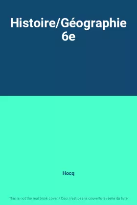 Couverture du produit · Histoire/Géographie 6e
