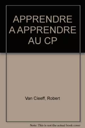 Couverture du produit · Apprendre à apprendre CP