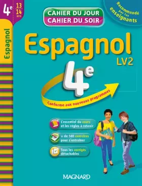 Couverture du produit · Espagnol 4e LV2 : cahier de révision et d'entraînement