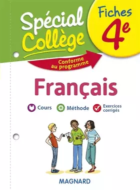 Couverture du produit · Spécial Collège Fiches Français 4e