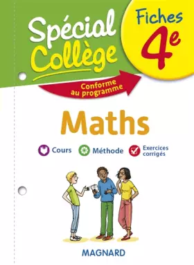 Couverture du produit · Spécial Collège - Fiches maths 4e