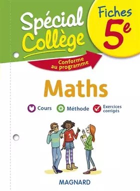 Couverture du produit · Spécial Collège Fiches Maths 5e