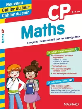 Couverture du produit · CP MATHS CAHIER DU JOUR CAHIER DU SOIR