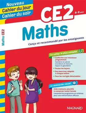 Couverture du produit · Maths CE2 - Cahier du jour Cahier du soir