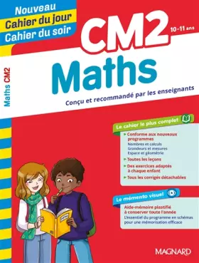 Couverture du produit · CM2 MATHS CAHIER DU JOUR CAHIER DU SOIR