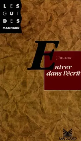 Couverture du produit · Entrer dans l'écrit