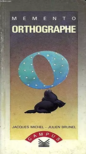 Couverture du produit · Memento orthographe