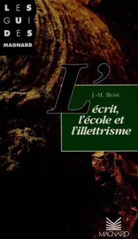 Couverture du produit · L'écrit, l'école et l'illettrisme