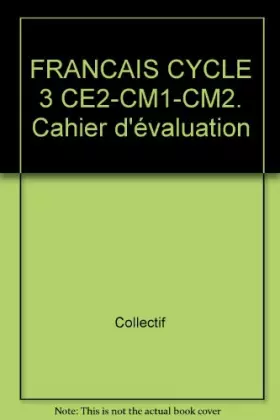 Couverture du produit · Cahier d'évaluation Français Cycle 3