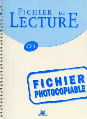 Couverture du produit · Fichier photocopiable de lecture, CE1