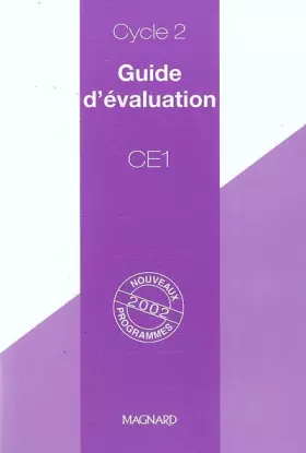 Couverture du produit · Guide d'évaluation CE1: Nouveaux programmes 2002