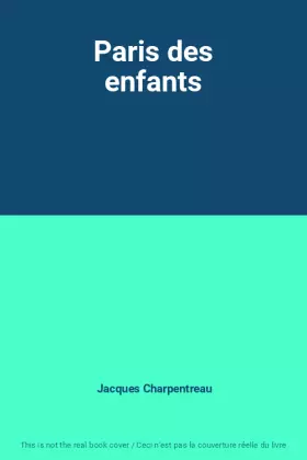 Couverture du produit · Paris des enfants