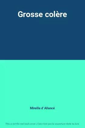 Couverture du produit · Grosse colère