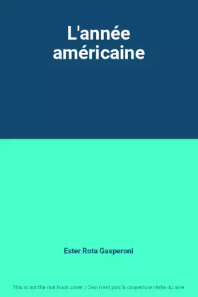 Couverture du produit · L'année américaine