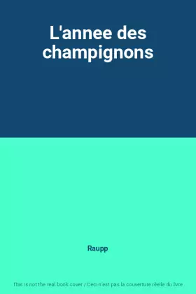 Couverture du produit · L'annee des champignons