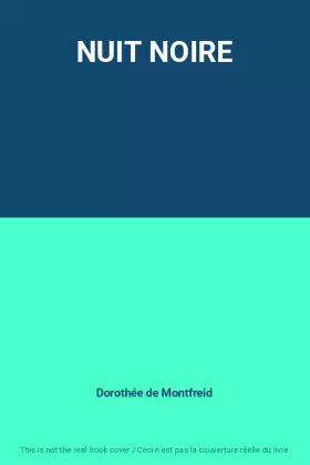 Couverture du produit · NUIT NOIRE