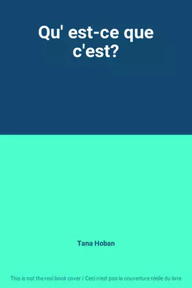 Couverture du produit · Qu' est-ce que c'est?