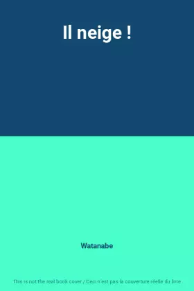 Couverture du produit · Il neige !