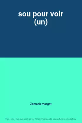 Couverture du produit · sou pour voir (un)