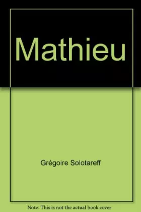 Couverture du produit · Mathieu