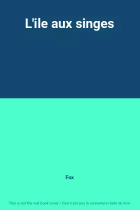 Couverture du produit · L'ile aux singes