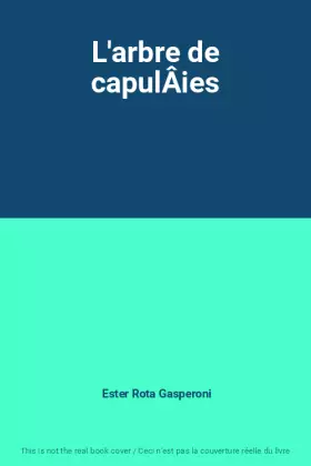 Couverture du produit · L'arbre de capulÂies