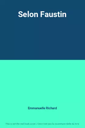 Couverture du produit · Selon Faustin