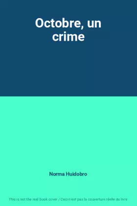 Couverture du produit · Octobre, un crime