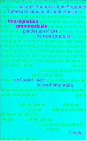 Couverture du produit · Imprégnation grammaticale, CP-CE