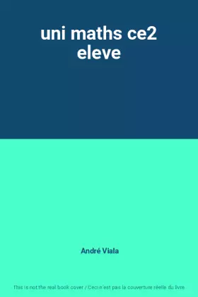 Couverture du produit · uni maths ce2 eleve