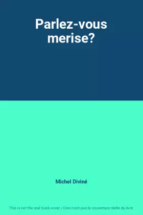 Couverture du produit · Parlez-vous merise?
