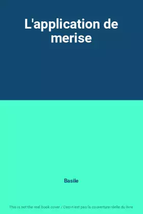 Couverture du produit · L'application de merise