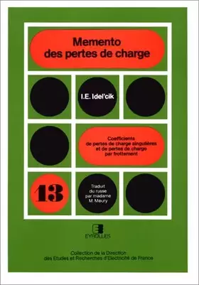 Couverture du produit · Mémento des pertes de charges