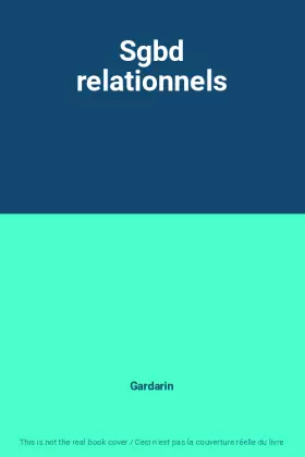 Couverture du produit · Sgbd relationnels