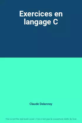 Couverture du produit · Exercices en langage C