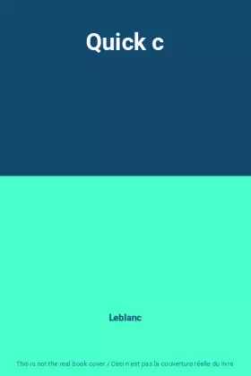 Couverture du produit · Quick c