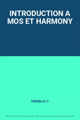 Couverture du produit · INTRODUCTION A MOS ET HARMONY