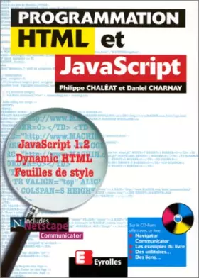 Couverture du produit · Programmation HTML et JavaScript