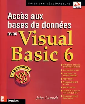 Couverture du produit · Accès aux bases de données avec Visual Basic 6