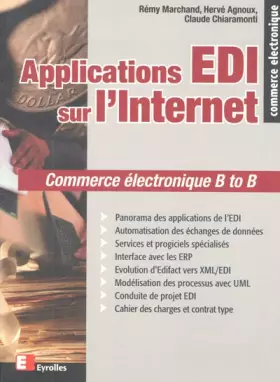 Couverture du produit · Applications EDI sur l'Internet