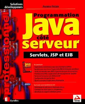 Couverture du produit · Programmation Java côté serveur. Servlets, JSP et EJB