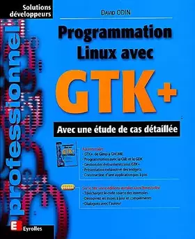 Couverture du produit · Programmation Linux avec GTK+
