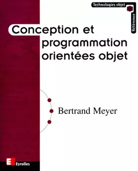 Couverture du produit · Conception et Programmation orientées objet