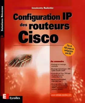 Couverture du produit · Configuration IP des routeurs Cisco